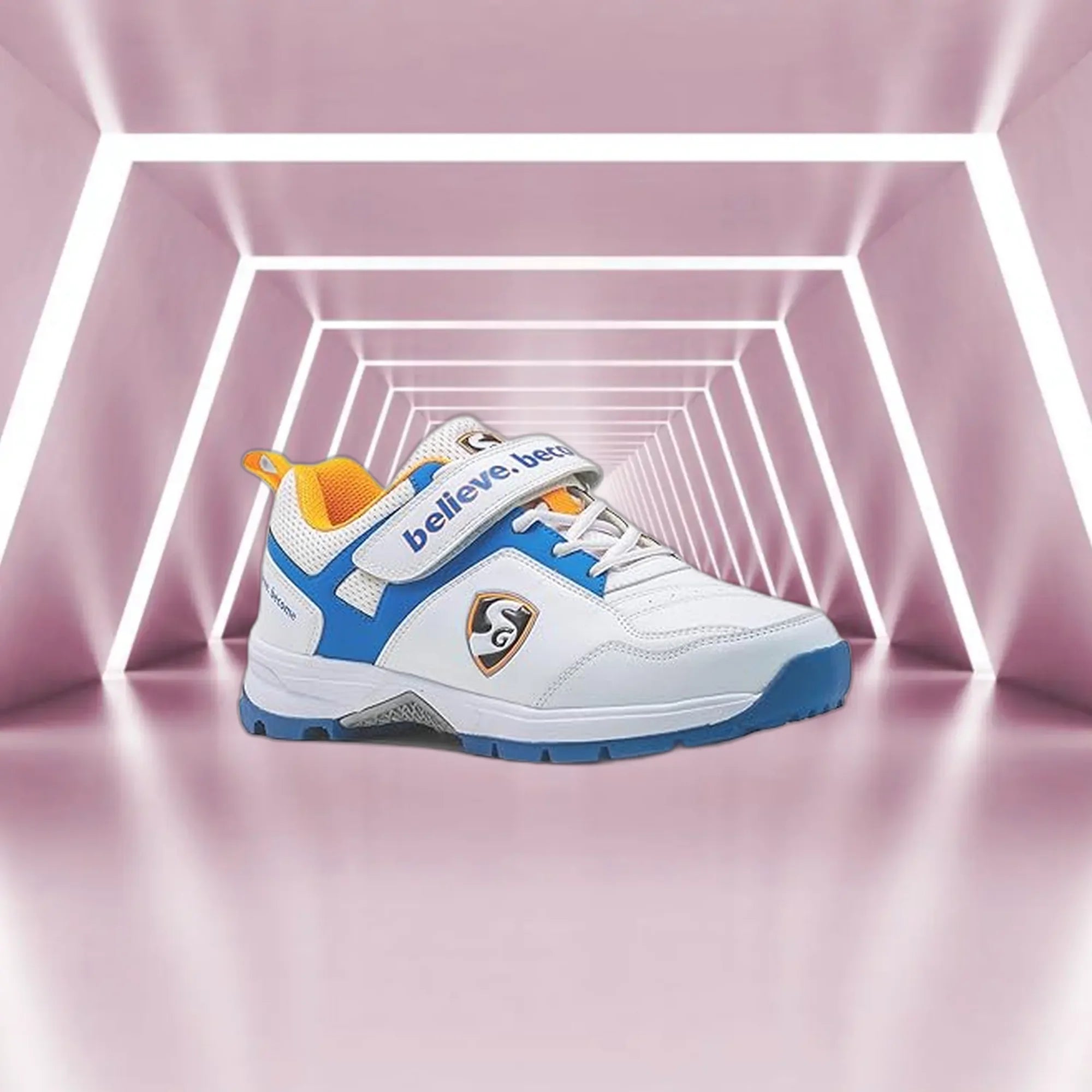 SG_Century_6.0_Cricket_Shoes_White_R_Blue_Orange_Cricket_Shoes_Main_InstaSport