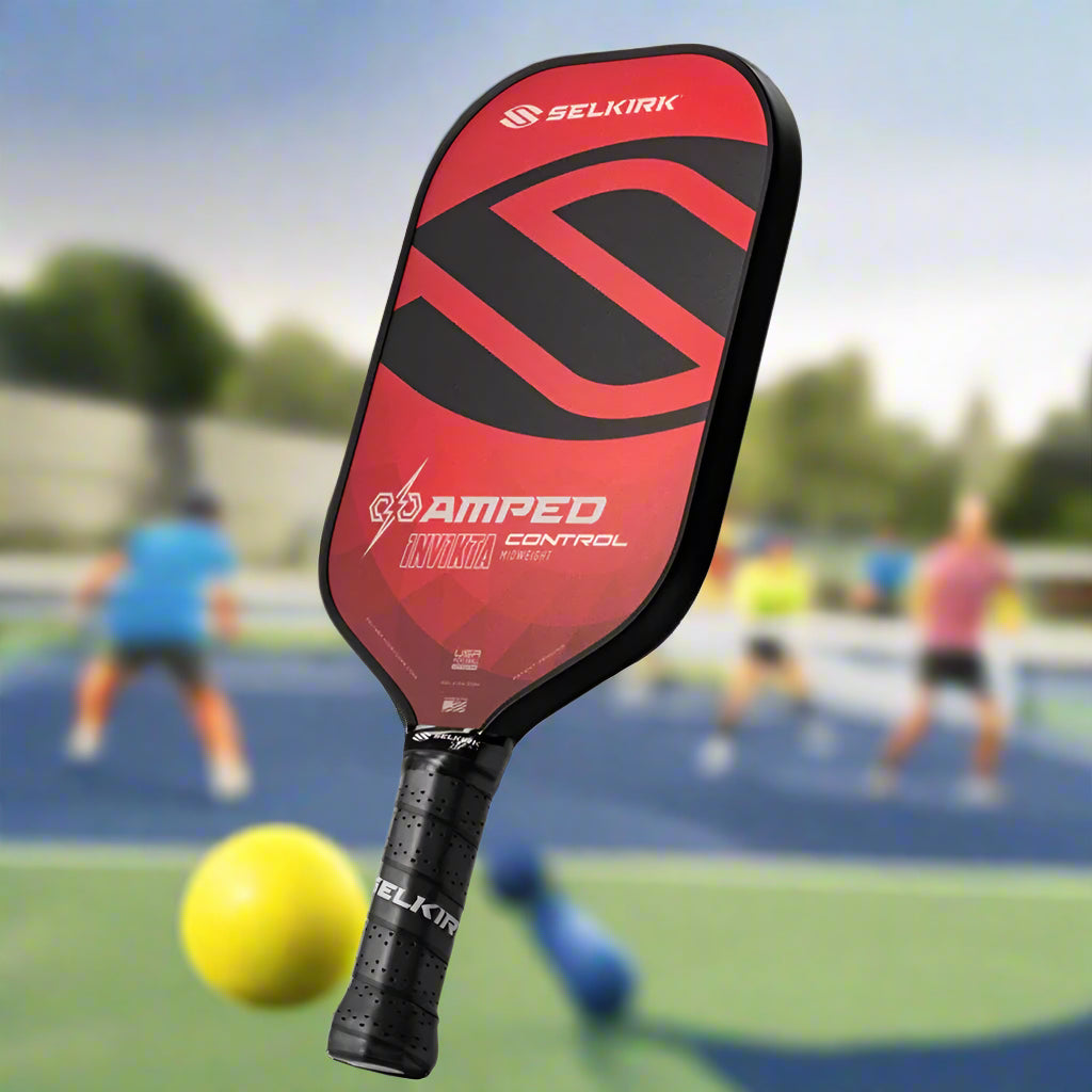 Selkirk_Amped_Control-Invikta_Pickleball_Paddle_16mm_Red_Fullview_Instasport