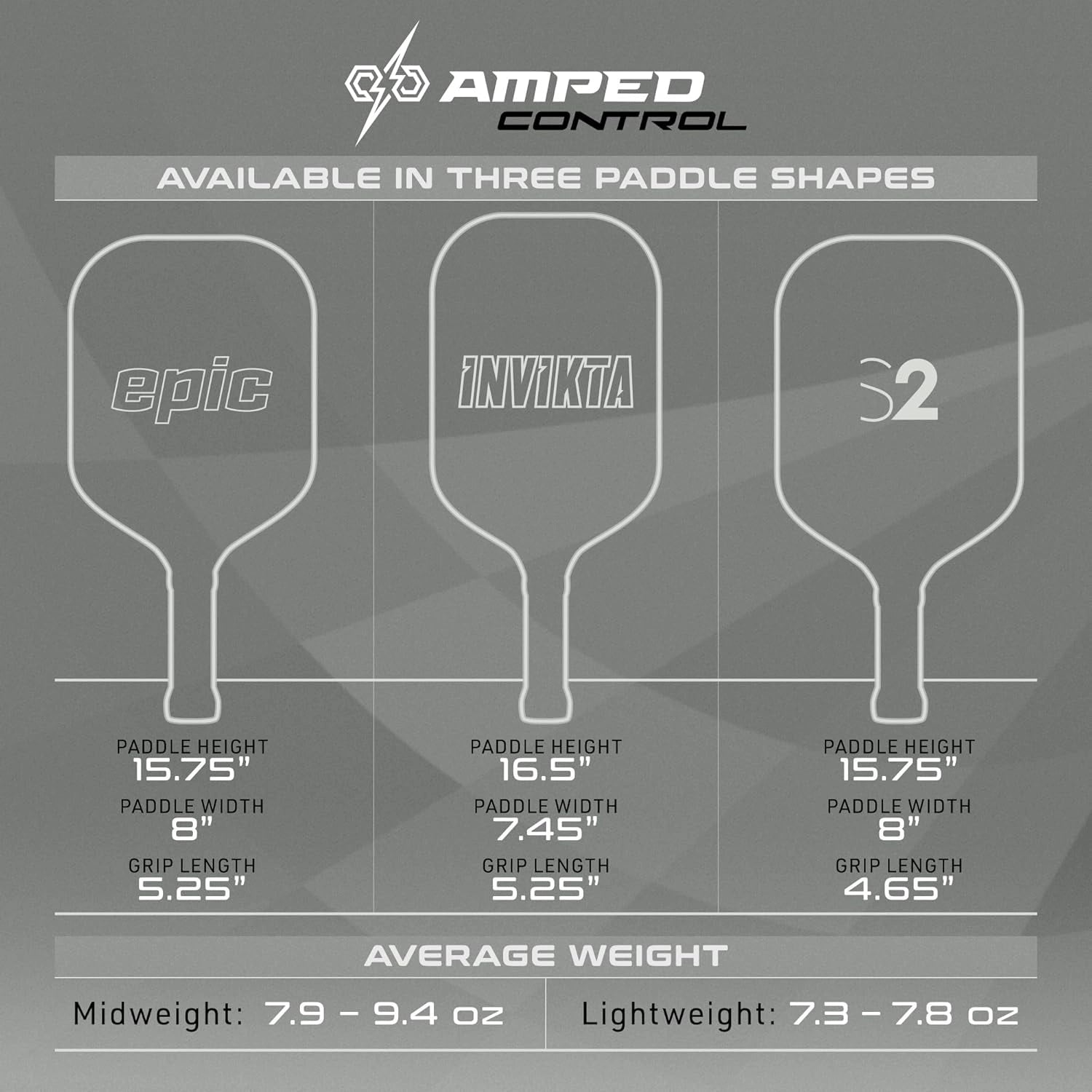 Selkirk_Amped_Control_Invikta_Pickleball_Paddle_16mm_Gray_Size_Instasport