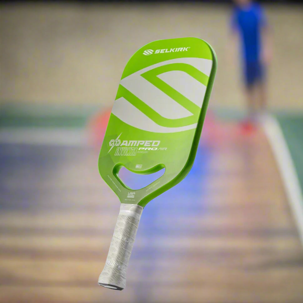Selkirk_Amped_Pro_Air-Invikta_Pickleball_Paddle_Green_FrontSide_instasport