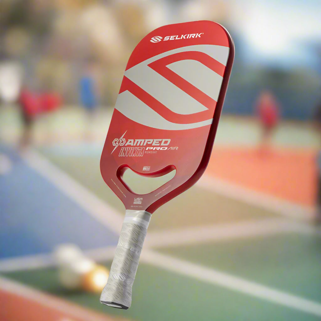 Selkirk_Amped_Pro_Air-Invikta_Pickleball_Paddle_Red_Frontview_Instasport