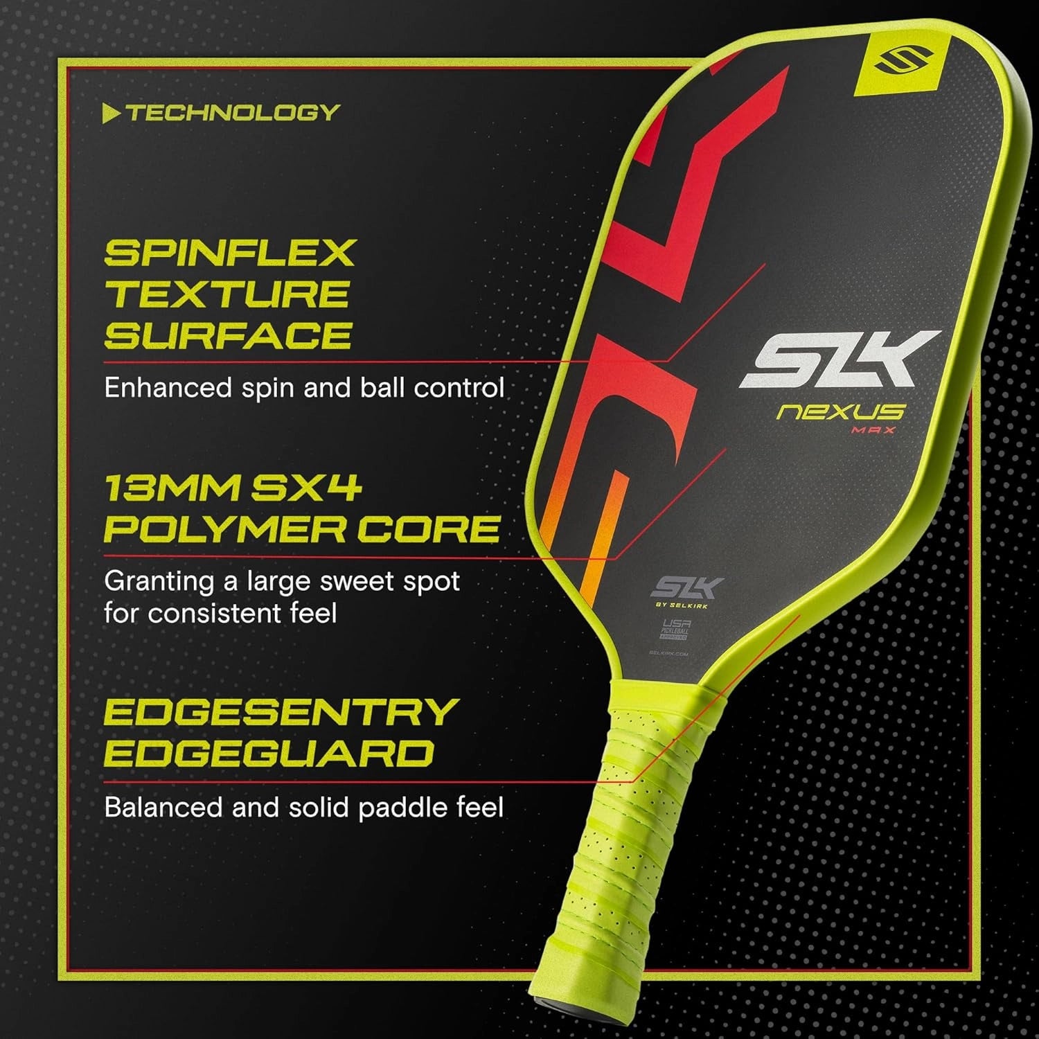 Selkirk Nexus Max Pickleball Paddle - Ember