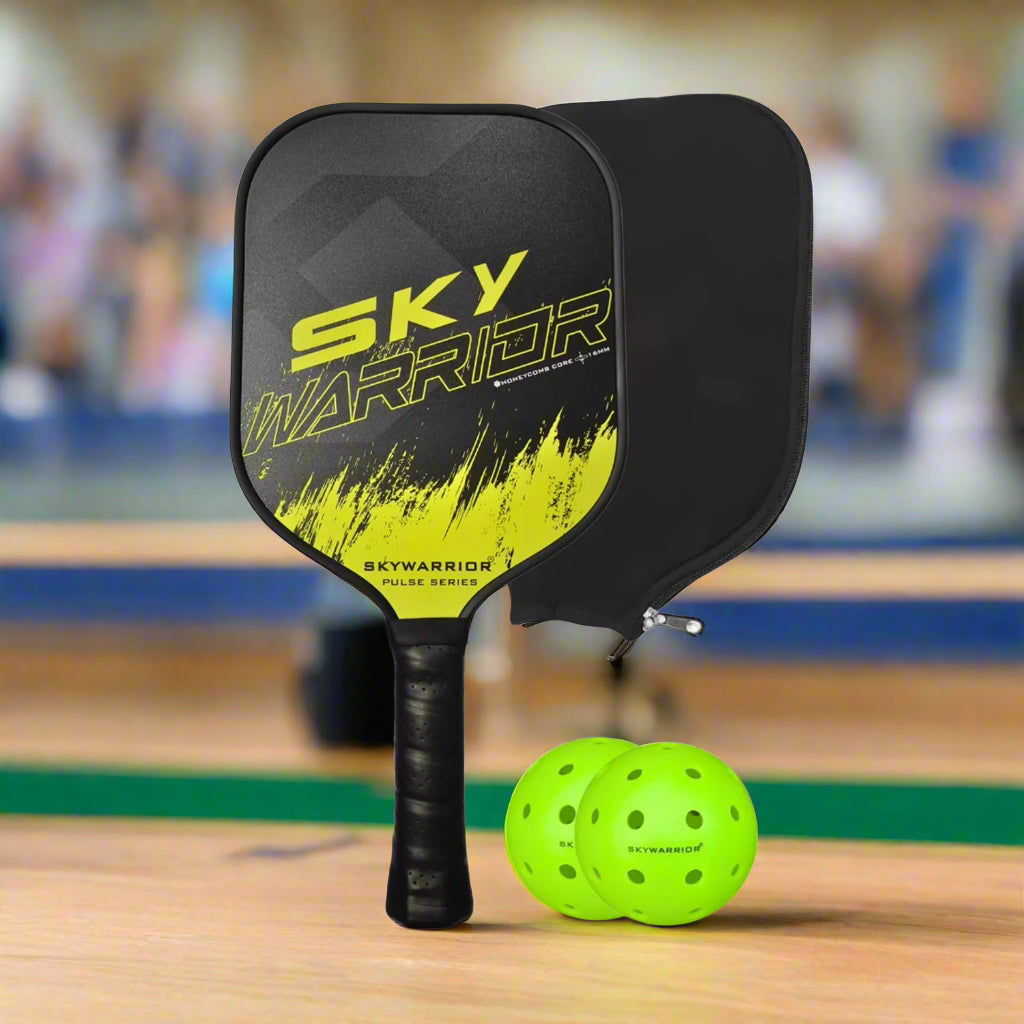 Skywarrior_PULSE_Pickleball_Paddle_Setof2_Yellowbag_Instasport