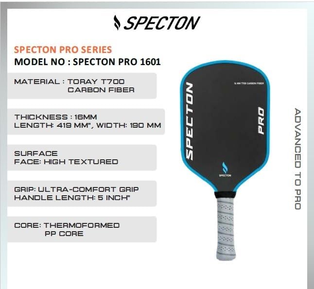 Specton_Pro_Pickleball_Paddle_Radiant_Blue_Info_InstaSport