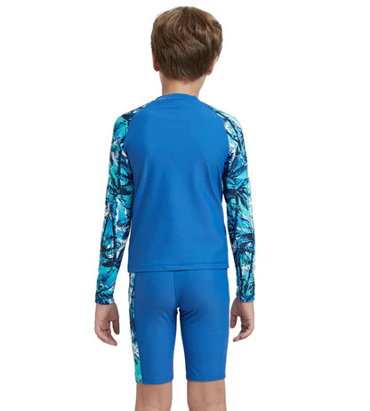 Speedo_Boys_Enduraflex_Digital_Print_Long_Sleeve_Swimming_Suntop_Back_InstaSport