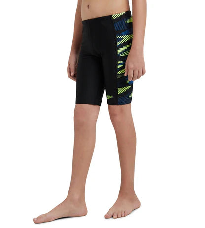 Speedo_Boys_Endurance10_Side_Panel_Hyperboom_Swimming_Jammers_Black_Left_InstaSport