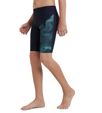 Speedo_Boys_Endurance_10_Tide_Print_Sports_Gala_Logo_Swimming_Jammer_Navy_Left_InstaSport