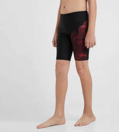 Speedo_Boys_Endurance_10_Tide_Print_Sports_Gala_Logo_Swimming_Jammer_Red_Main_InstaSport