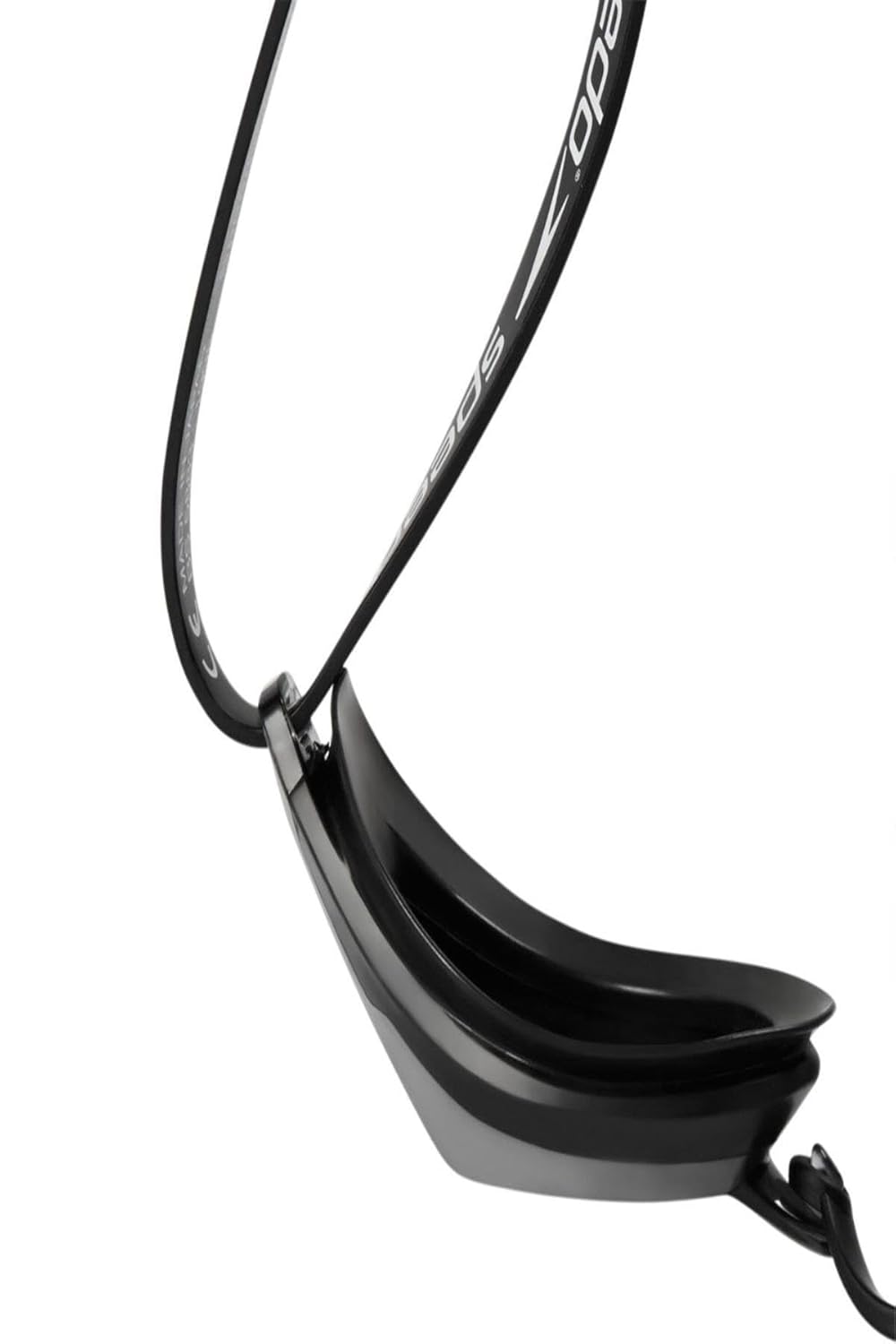 Speedo 8108973515-Adult Fast Skin Mirror Lens Black/ Silver Swimming Goggles