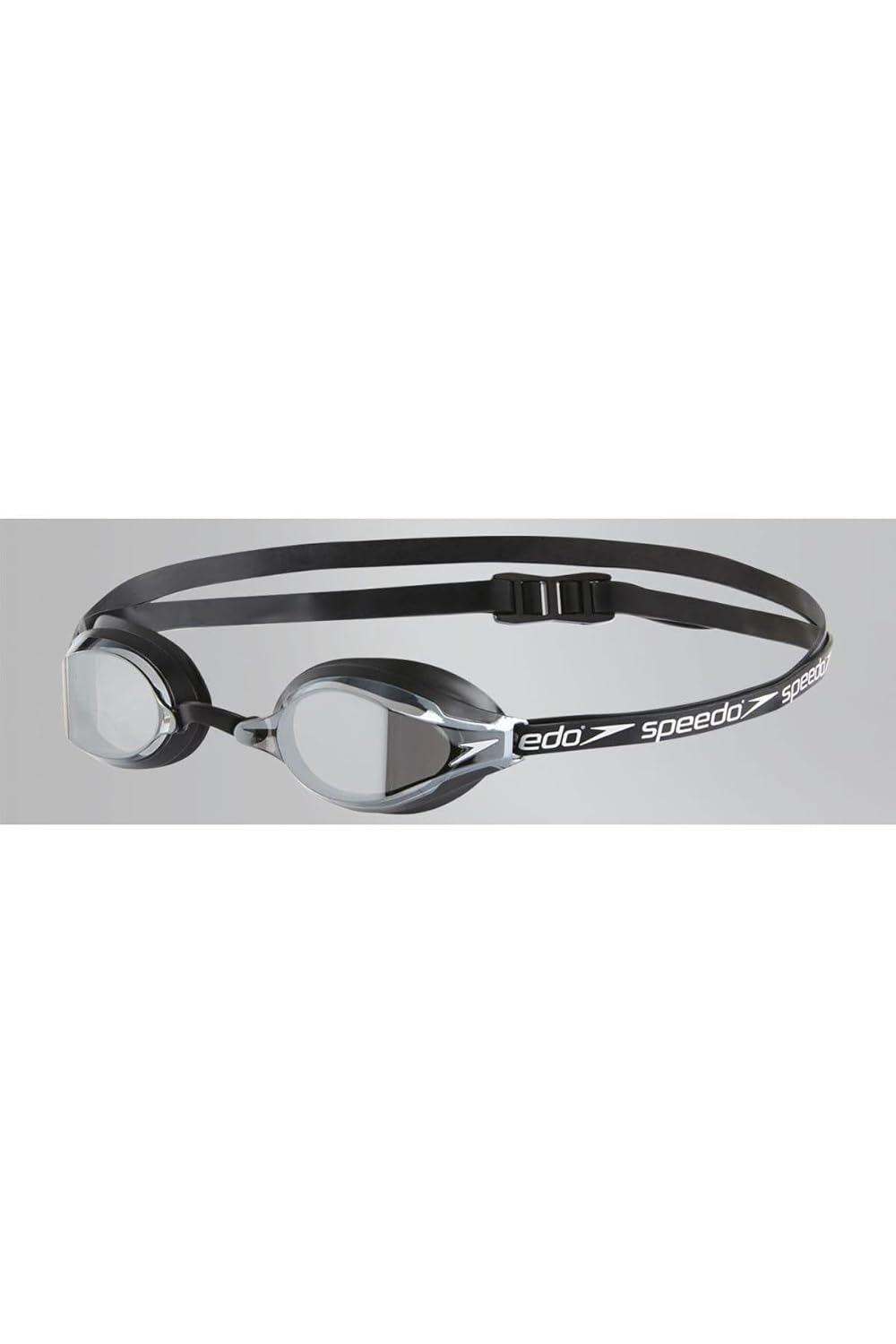 Speedo 8108973515-Adult Fast Skin Mirror Lens Black/ Silver Swimming Goggles