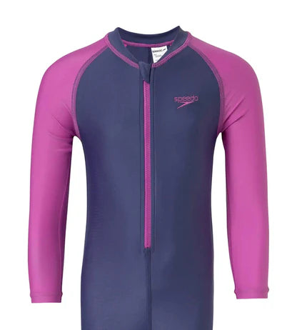 Speedo_Girls_Endura_Brite_Color_All_In_One_Swim_Suit_Front_Zip_InstaSport