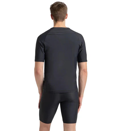 Speedo_Mens_EnduraFlex_Short_Sleeve_Swimming_Suntop_Back_InstaSport