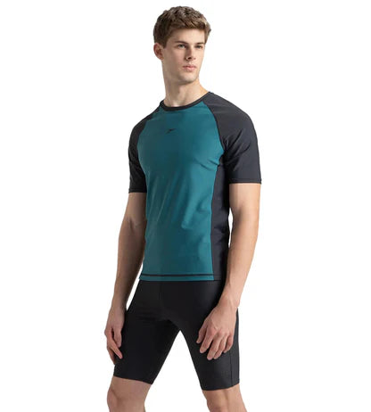 Speedo_Mens_EnduraFlex_Short_Sleeve_Swimming_Suntop_Left_InstaSport