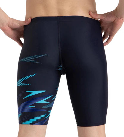 Speedo_Mens_Endurance_10_Hyperboom_Print_V_Swimming_Jammers_Navy_Back_InstaSport