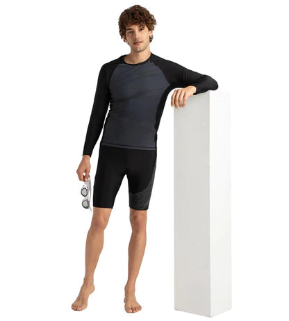 Speedo_Mens_Endurance_10_Long_Sleeve_Swimming_Suntop_Model_Full_InstaSport