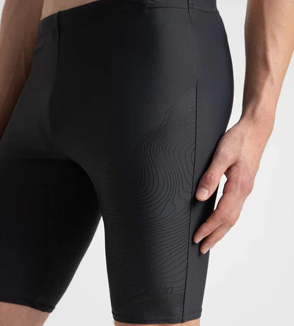 Speedo_Mens_Endurance_10_Tide_Print_Sports_Gala_Logo_Swimming_Jammer_Black_Main_InstaSport