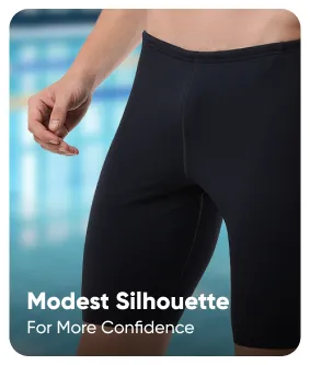 Speedo_Mens_Endurance_Essential_Swimming_Jammers_Dark_Teal_White_Modest_InstaSport