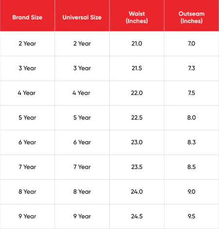 Speedo_Tots_Recycled_Endura_Brite_Digital_Print_AquaShorts_Size_Chart_InstaSport