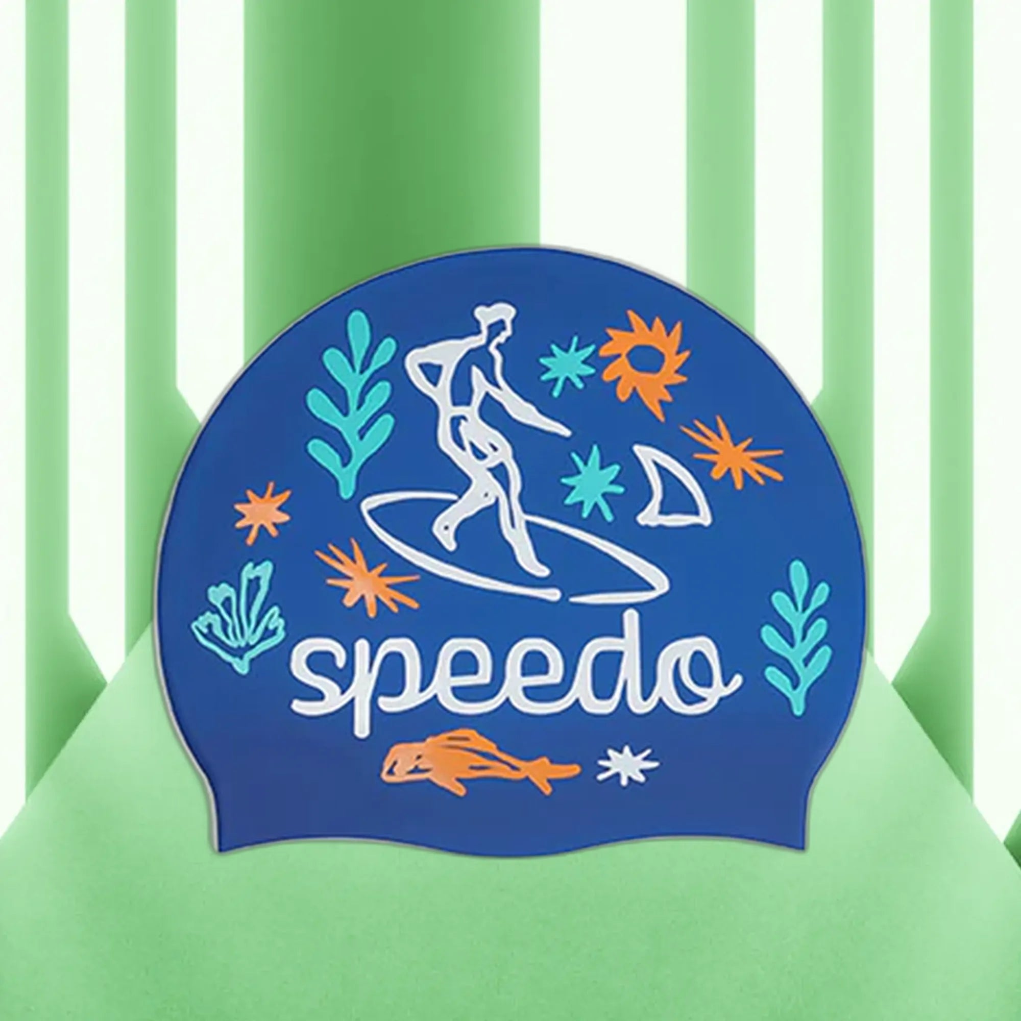Speedo_Unisex_Junior_Surfing_Print_Swim_Cap_Assorted_4_Main_InstaSport