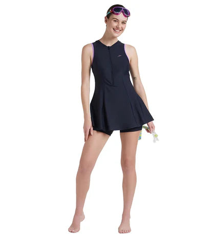 Speedo_Womens_Endurance10_ClosedBack_Swimdress_Boyleg_Navy_Full_InstaSport