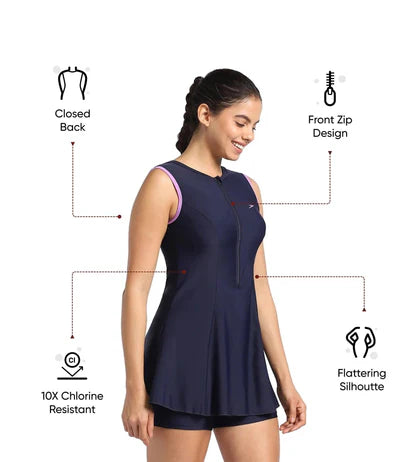 Speedo_Womens_Endurance10_ClosedBack_Swimdress_Boyleg_Navy_Info_InstaSport