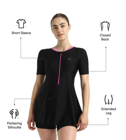 Speedo_Womens_Endurance_10_Closedback_Sleeved_Swimdress_with_Boyleg_Black_Info_InstaSport