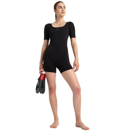 Speedo_Womens_Endurance_Sleeved_Myrtle_U_Back_Legsuit_Black_Full_InstaSport