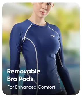 Speedo_Womens_Solid_Long_Sleeve_Swimming_Suntop_Removable_Bra_Pads_InstaSport