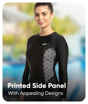 Speedo_Womens_Solid_Long_Sleeve_Swimming_Suntop_Removable_Printed_Side_Panels_InstaSport