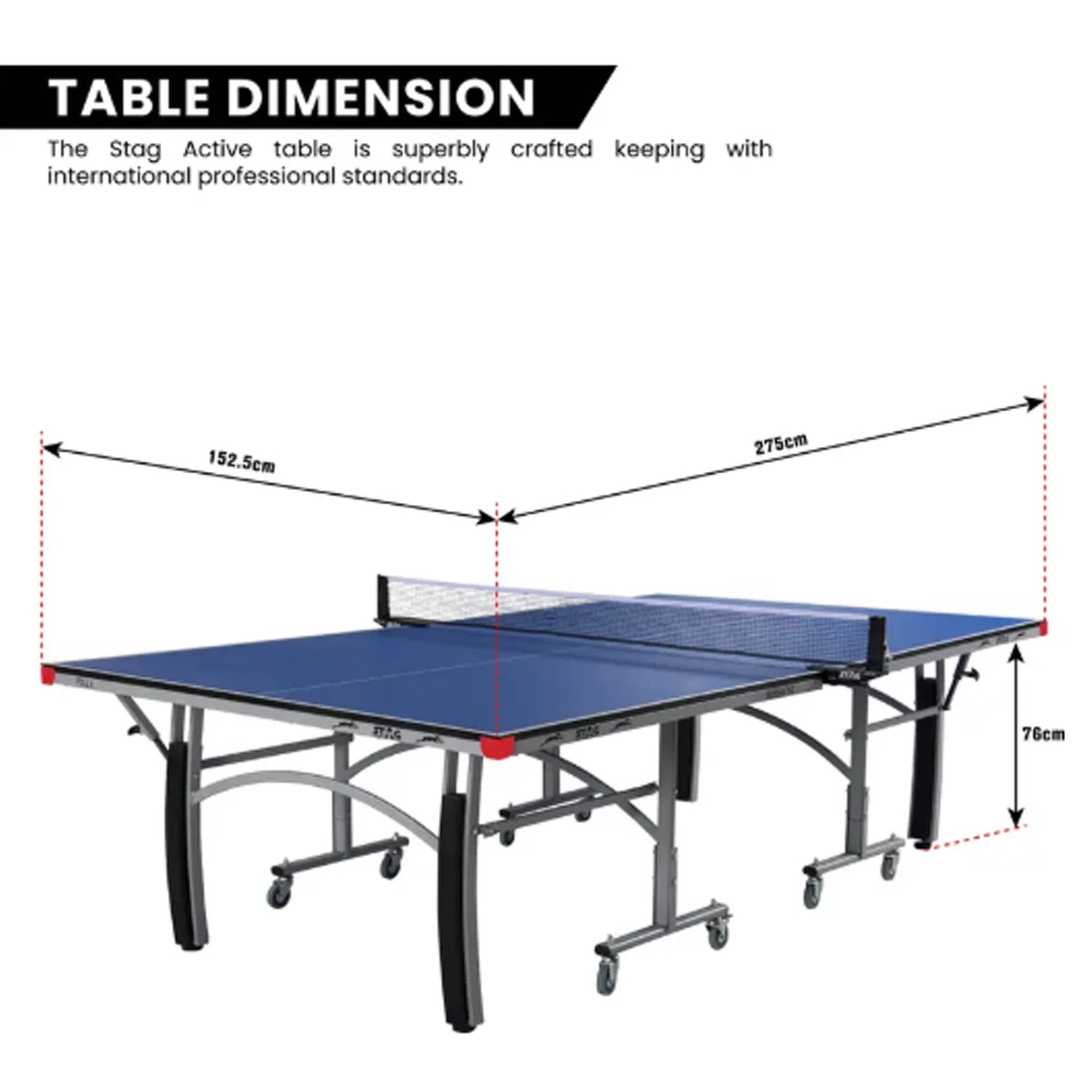 Stag Active 16 Table Tennis Table