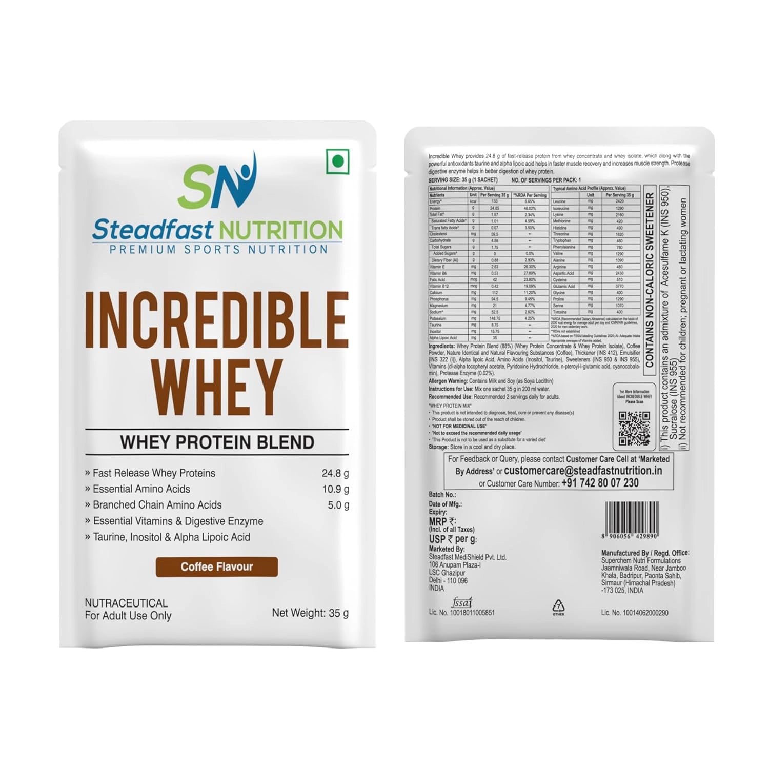 SteadfastNutrition_Incredible_WheyProtein_Coffee_Pack_Instasport