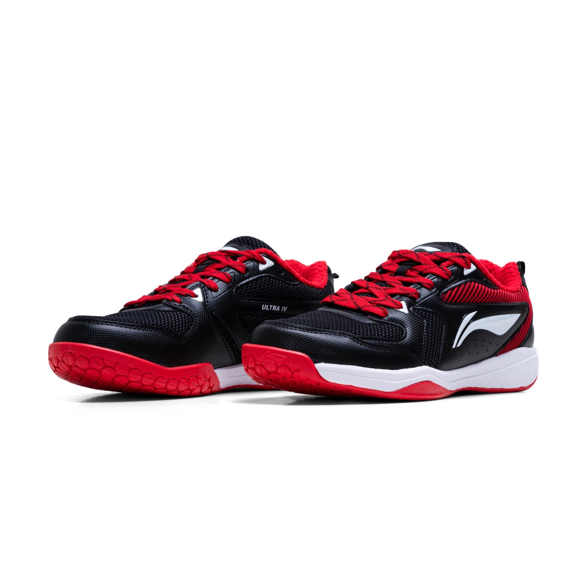 Li-Ning Ultra IV Badminton Shoe - Black / Red - InstaSport