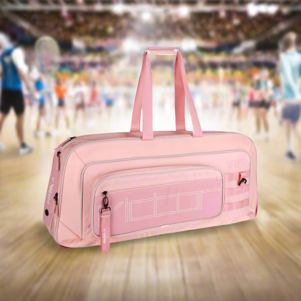 Victor_BR5612_Rectangular_Badminton_Racket_Pink_KitBag_Front_Instasport