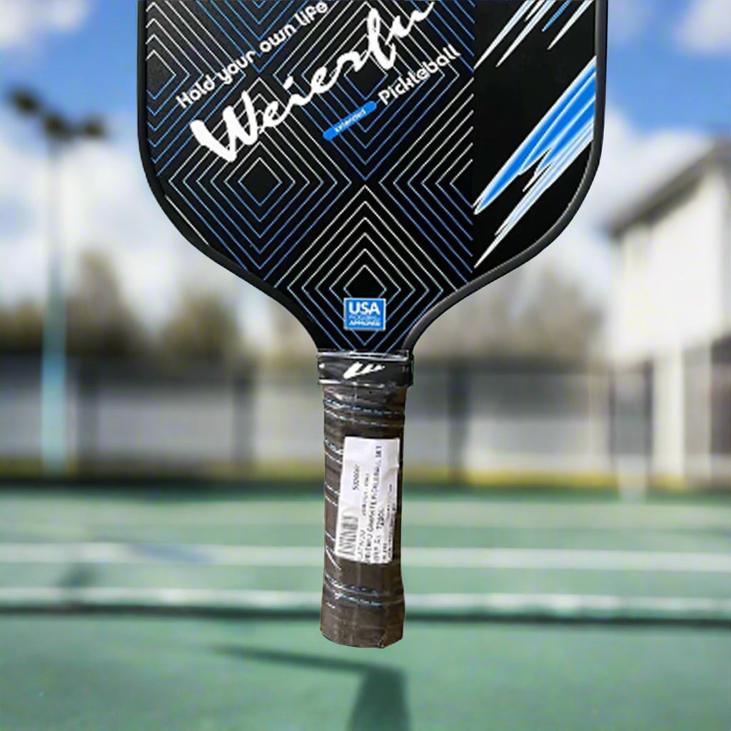 Weierfu_Graphite_Face_Platinum_Pickleball_Paddle_Set_Black_Handle_Instasport