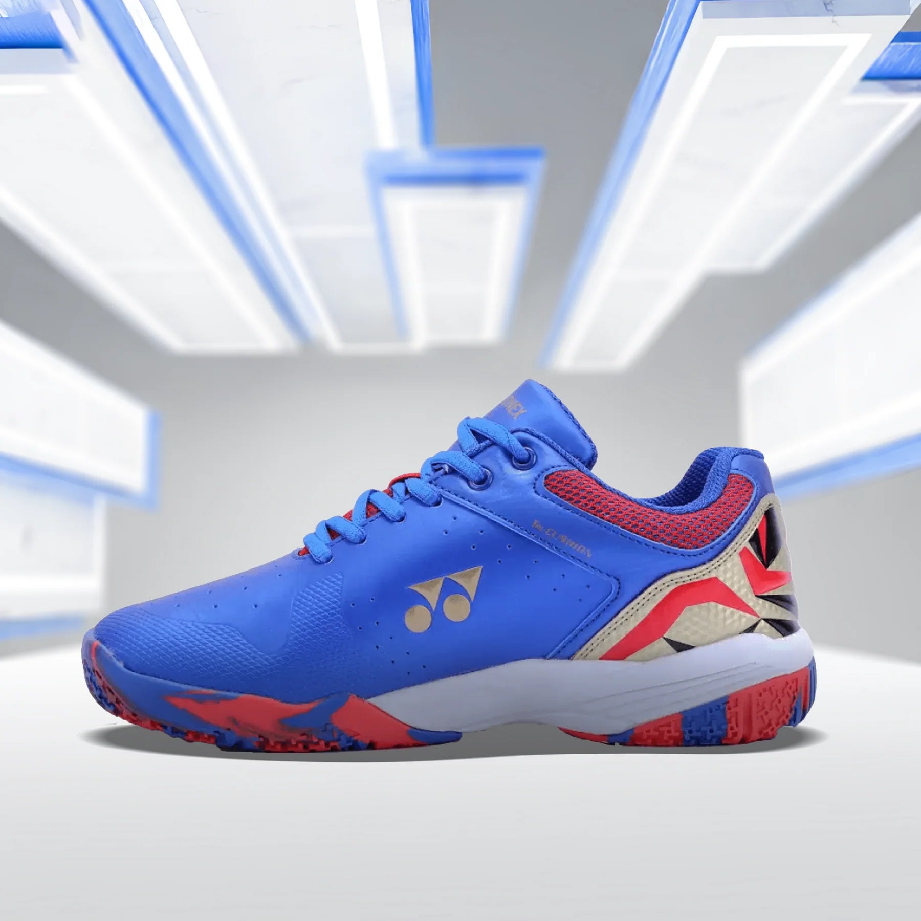 YONEX Akayu Super 6 Badminton Shoes for Men (Classic Blue Midnight Navy Gold) - InstaSport