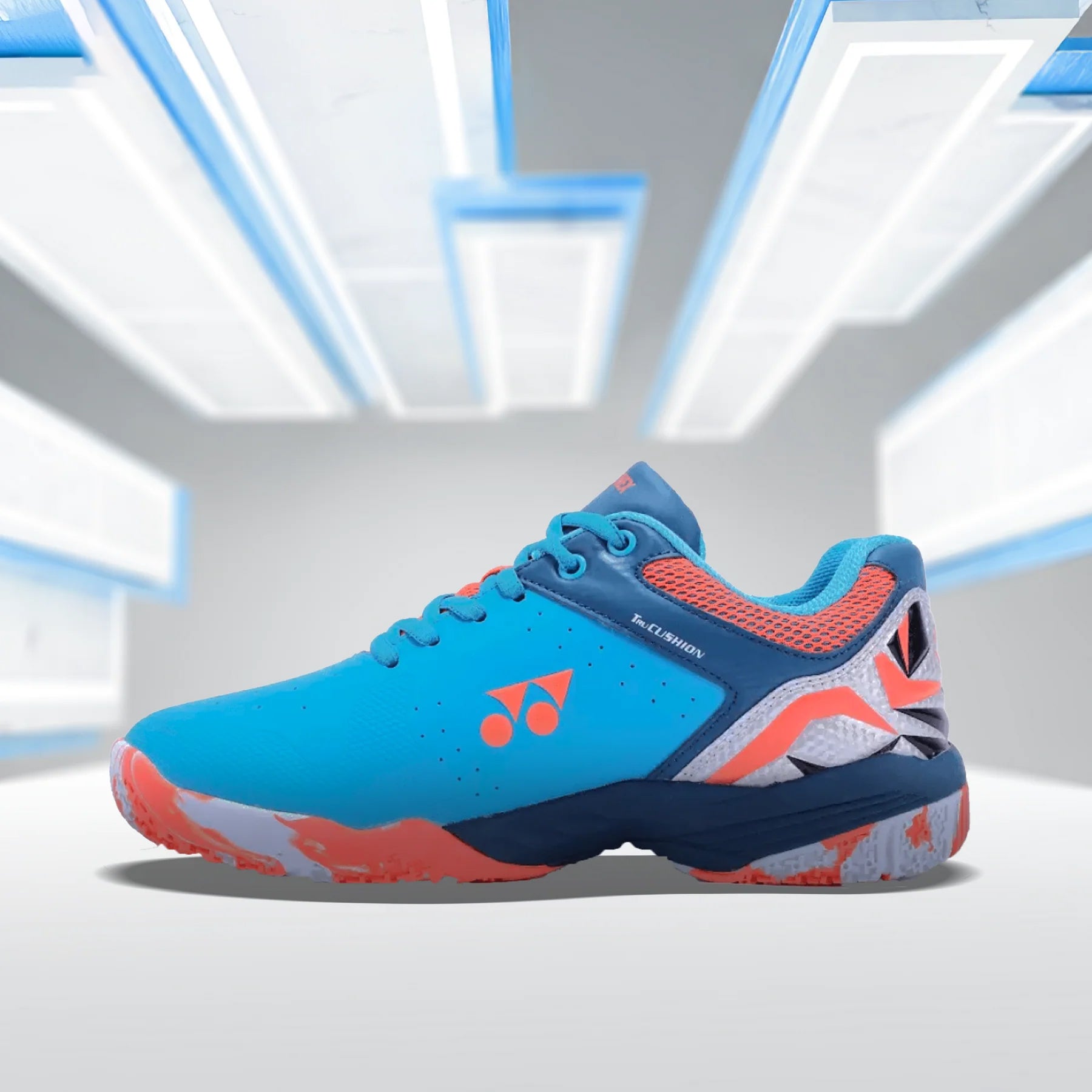YONEX Akayu Super 6 Badminton Shoes for Men (Midnight Turquoise Crystal Teal Fire) - InstaSport
