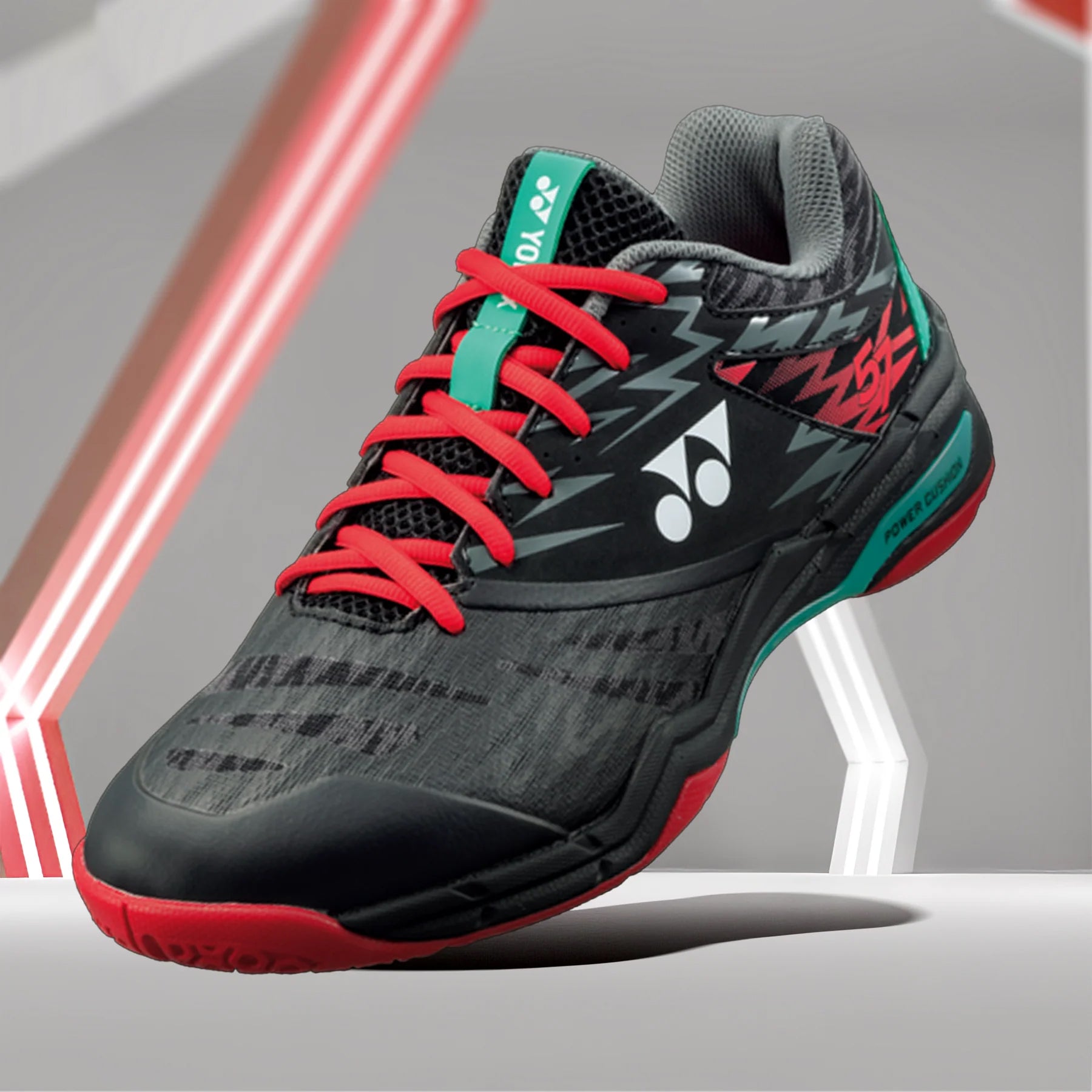 YONEX Power Cushion SHB 57 EX Badminton Shoes (Black) - InstaSport