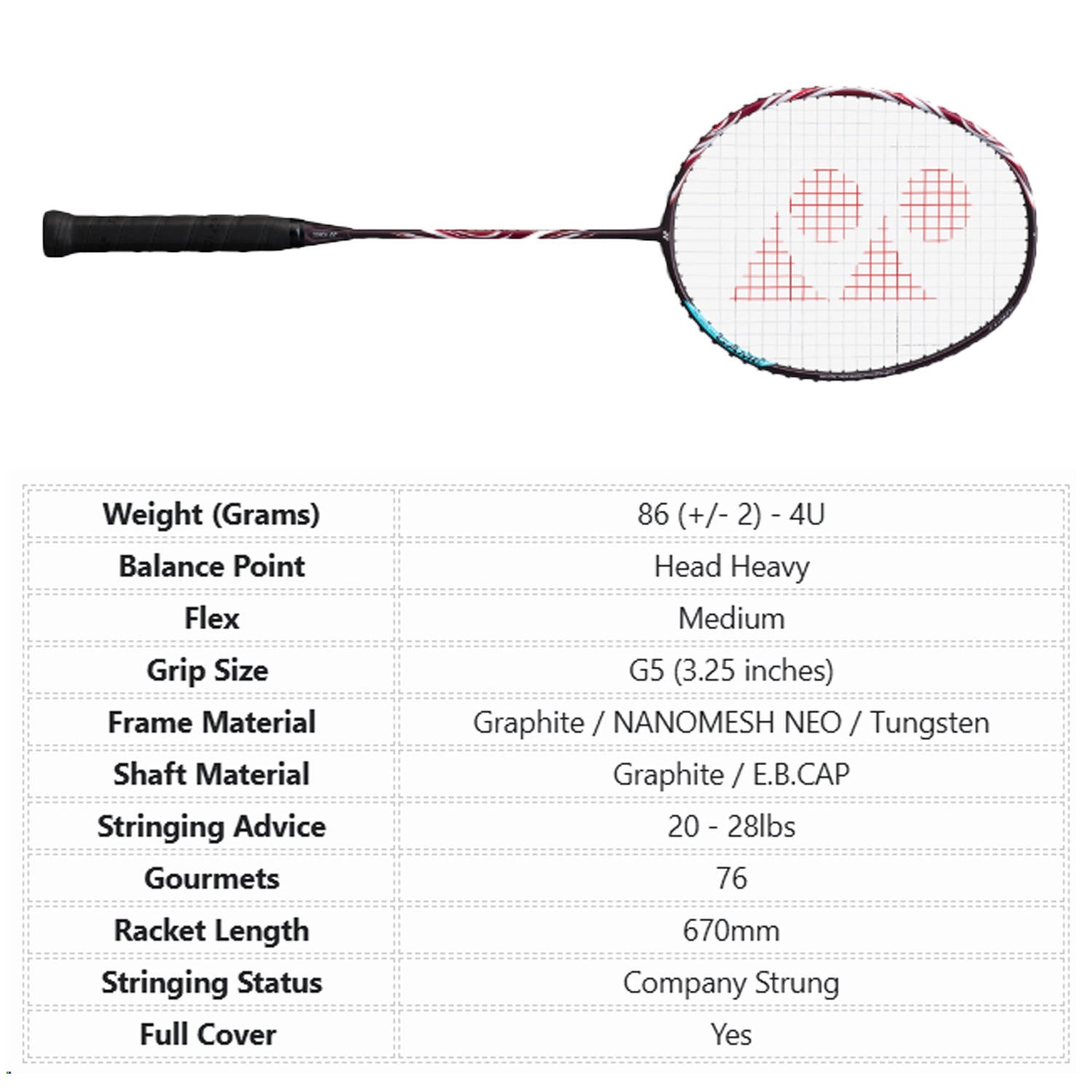 YONEX_Astrox_100_Game_Badminton_Racket_details_Instasport