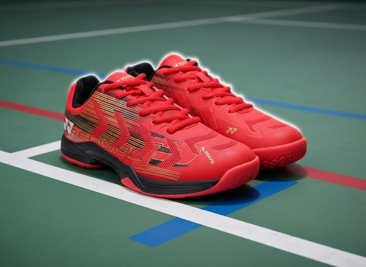 Yonex_Precision2_Badminton_Shoes_Red_Main_InstaSport