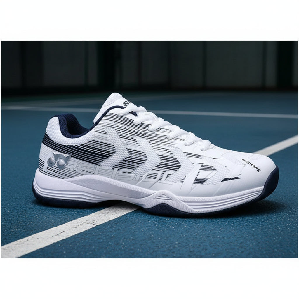 Yonex_Precision2_Badminton_Shoes_White_Navy_Main_InstaSport