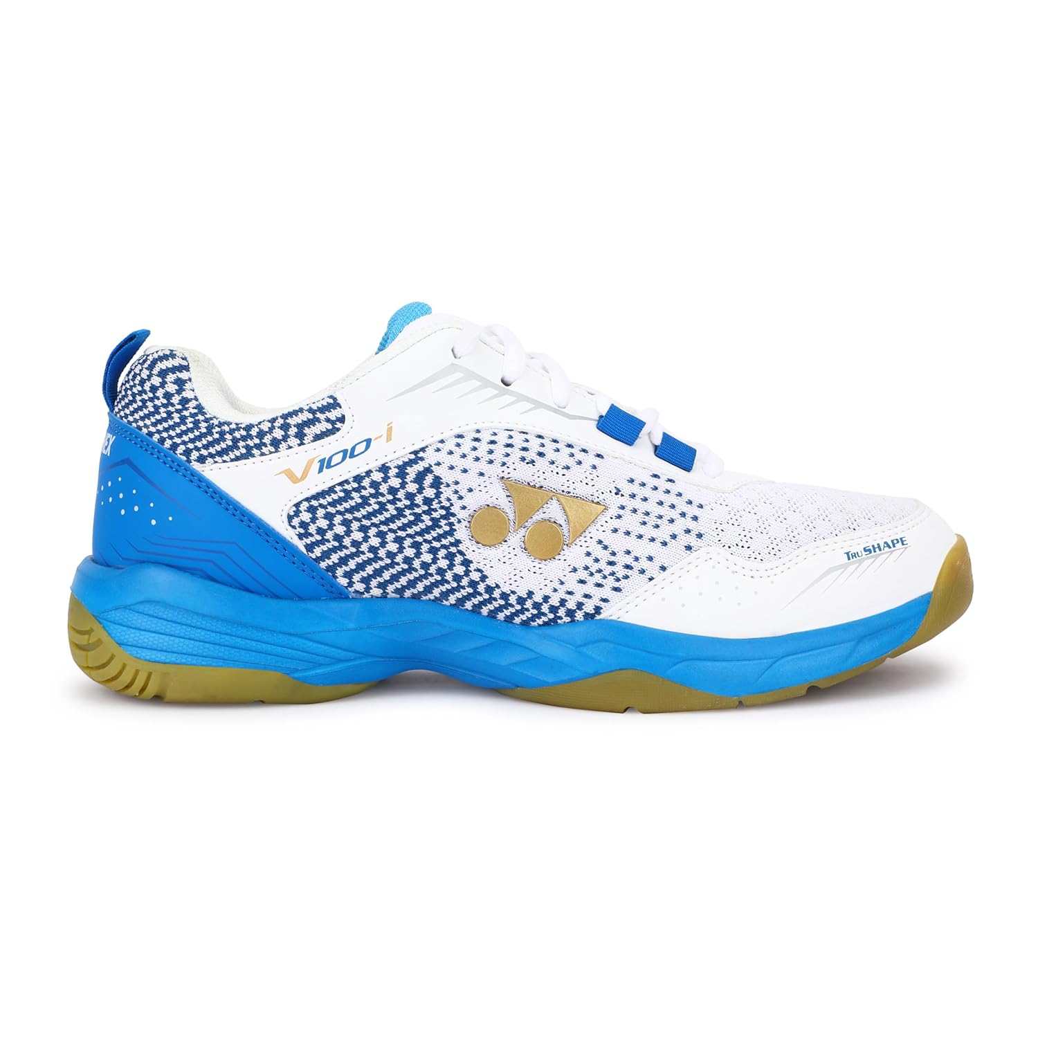 Yonex_Velo_100_Badminton_Shoes_White_Blue_Hawai_Left_InstaSport