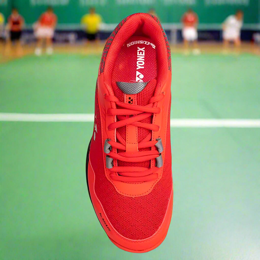 Yonex_Velo_100i_Badminton_Shoes_Red_Velvet_and_Night_Shadow_Fullview_Topview_Instasport