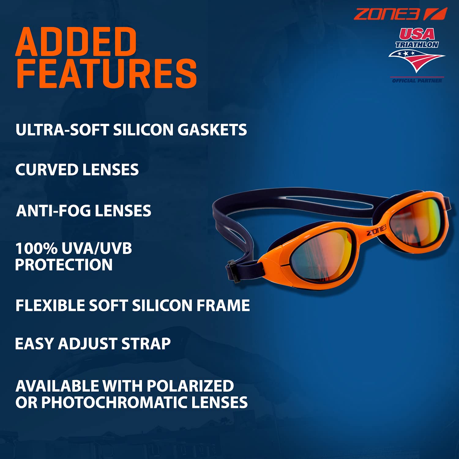 Zone3_Attack_Swimming_Goggles_Navy_Neon_Orange_Features_InstaSport
