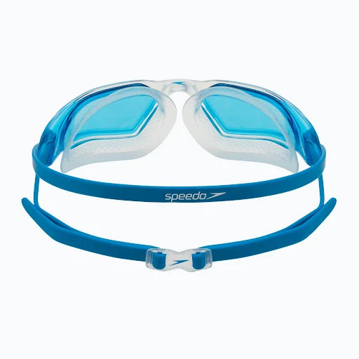 Speedo Unisex Adult Hydropulse Swim Goggles - Clear/ Blue - InstaSport