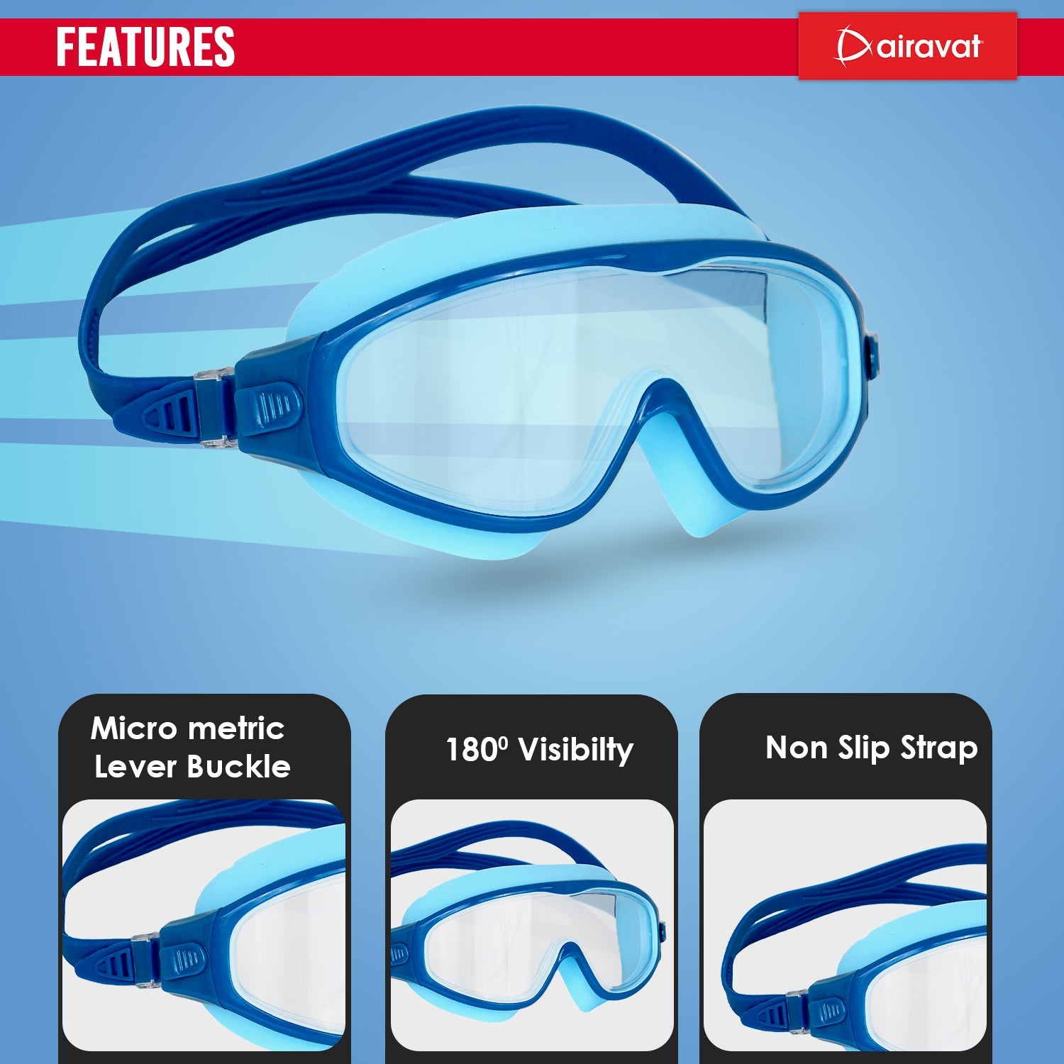 Airavat Macho Junior 1012 Swimming Goggles