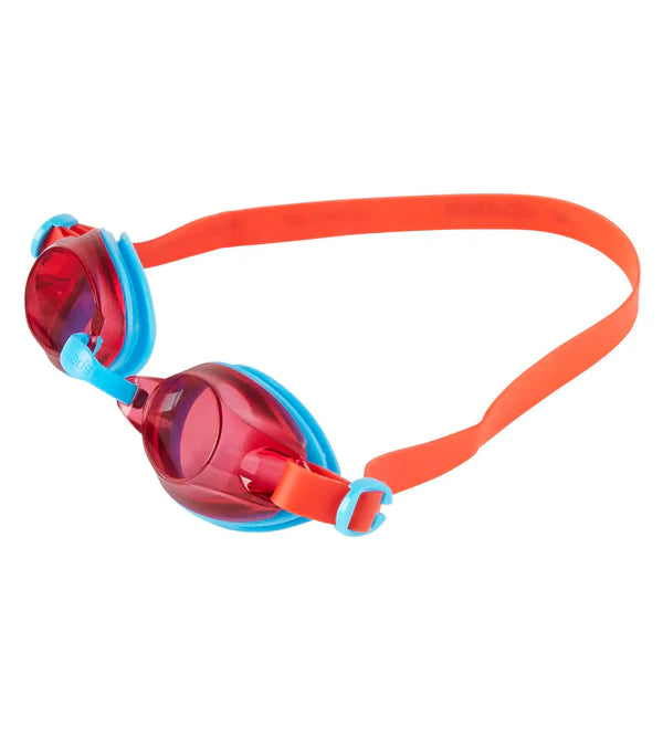 Speedo Unisex Junior Jet Tint - Lens Goggles (Turquoise & Lava) - InstaSport