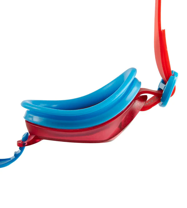 Speedo Unisex Junior Jet Tint - Lens Goggles (Turquoise & Lava) - InstaSport