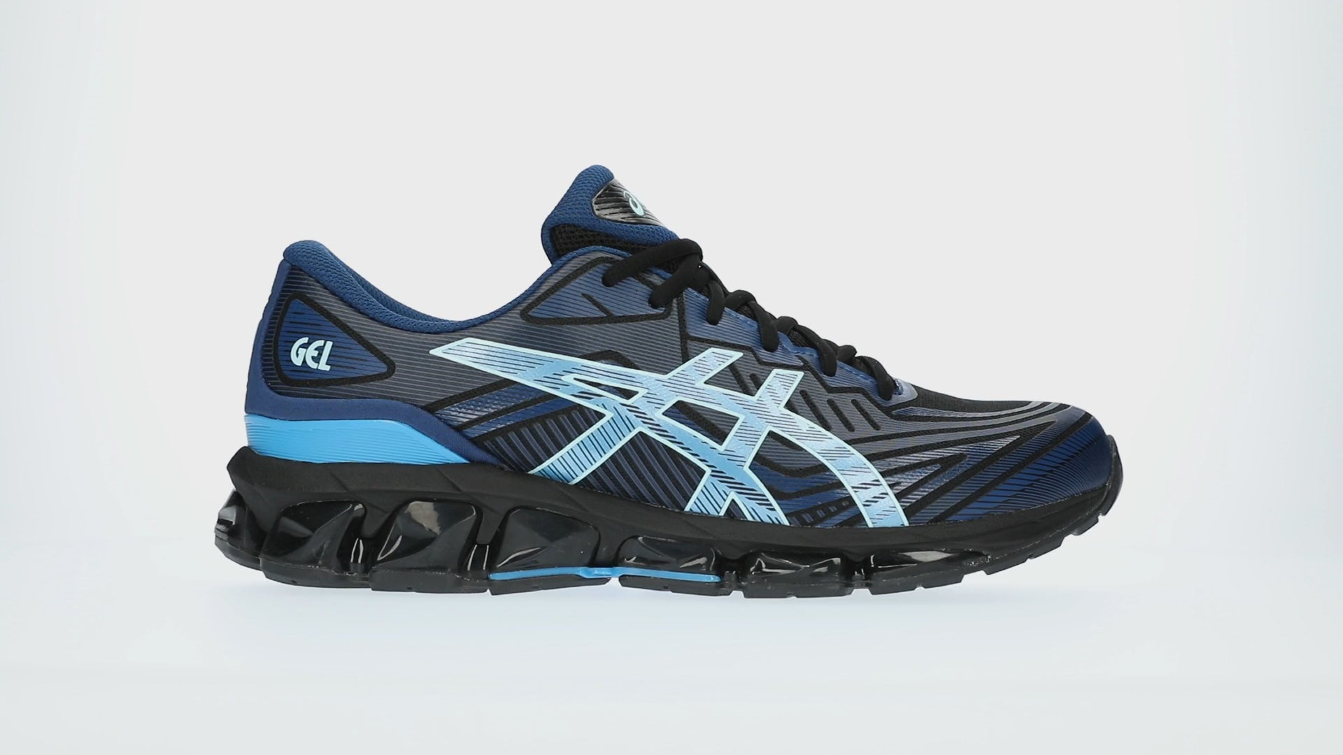 ASICS GEL-QUANTUM 360 VII MEN'S RUNNING SHOES- BLACK/MIDNIGHT BLUE - DOD