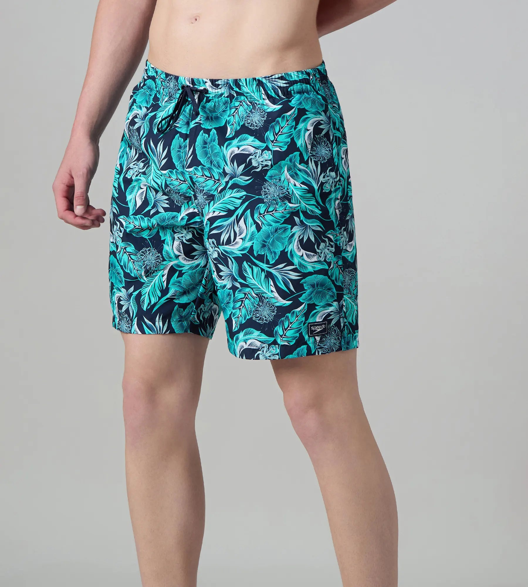 Speedo Men's 100% Polyester Essential Printed Watershorts With Side Pockets - Navy, Aquasplash & Sky - Watershorts | Speedo | InstaSport