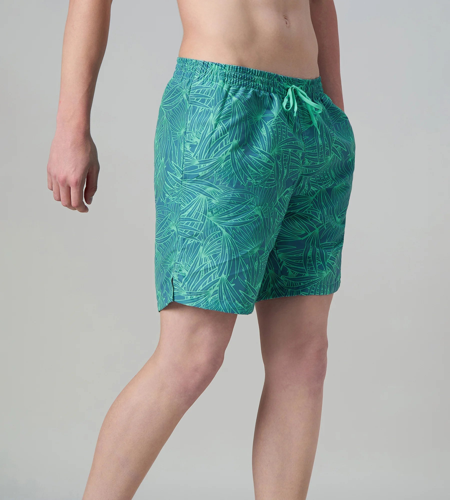 Speedo Men's 100% Polyester Essential Printed Watershorts With Side Pockets - Stellar & Turquoise - Watershorts | Speedo | InstaSport